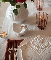 VIETRI Pietra Serena Collection White Dinner Plate
