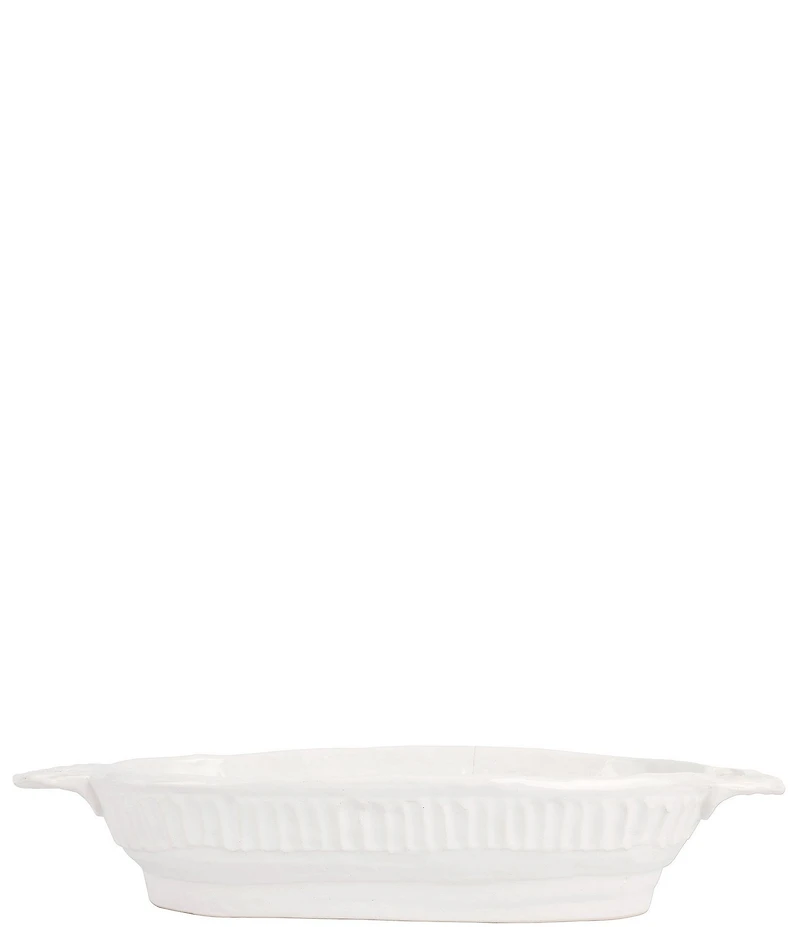VIETRI Pietra Serena Handled Oval Bowl