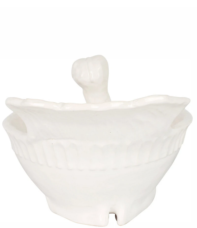 VIETRI Pietra Tacchino Figural Deep Serving Bowl