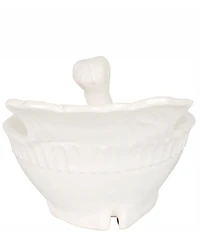 VIETRI Pietra Tacchino Figural Deep Serving Bowl
