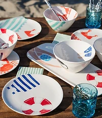 VIETRI Riviera Assorted Salad Plates, Set of 4
