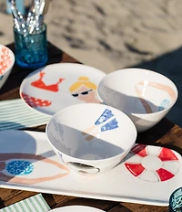 VIETRI Riviera Bikini Salad Plate