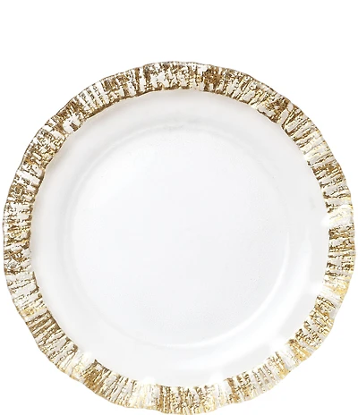 VIETRI Rufolo Glass Gold Service Plate/Charger
