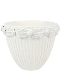 VIETRI Rustic Garden Acanthus Leaf Planter/Cachepot