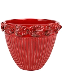VIETRI Rustic Garden Acanthus Leaf Planter/Cachepot