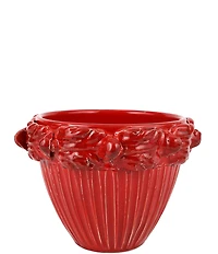 VIETRI Rustic Garden Acanthus Leaf Planter/Cachepot