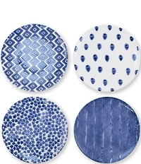 VIETRI Santorini Assorted Dinner Plates Set of 4