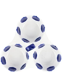 VIETRI Santorini Collection Dot Three-Part Server