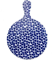 VIETRI Santorini Collection Flowers Round Cheese Board