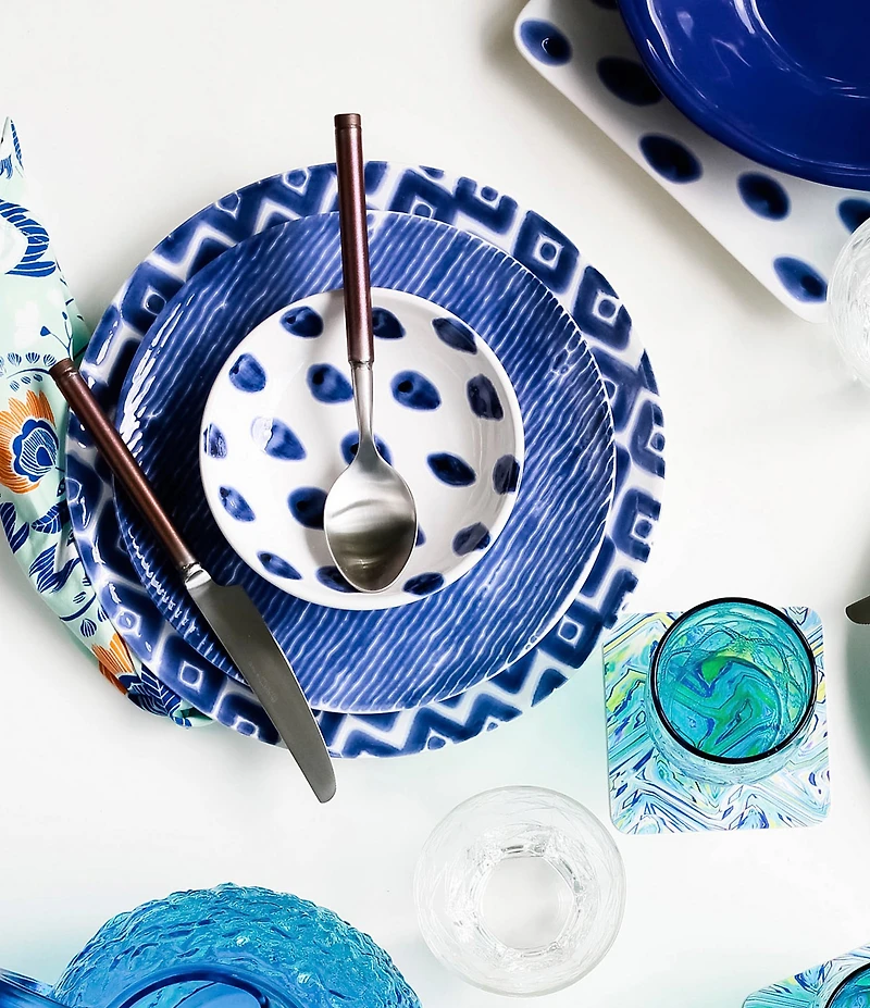 VIETRI Santorini Diamond 3-Piece Place Setting