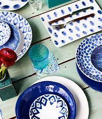 VIETRI Santorini Diamond Medium Serving Bowl