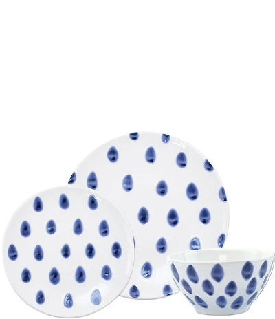 VIETRI Santorini Dot 3-Piece Place Setting