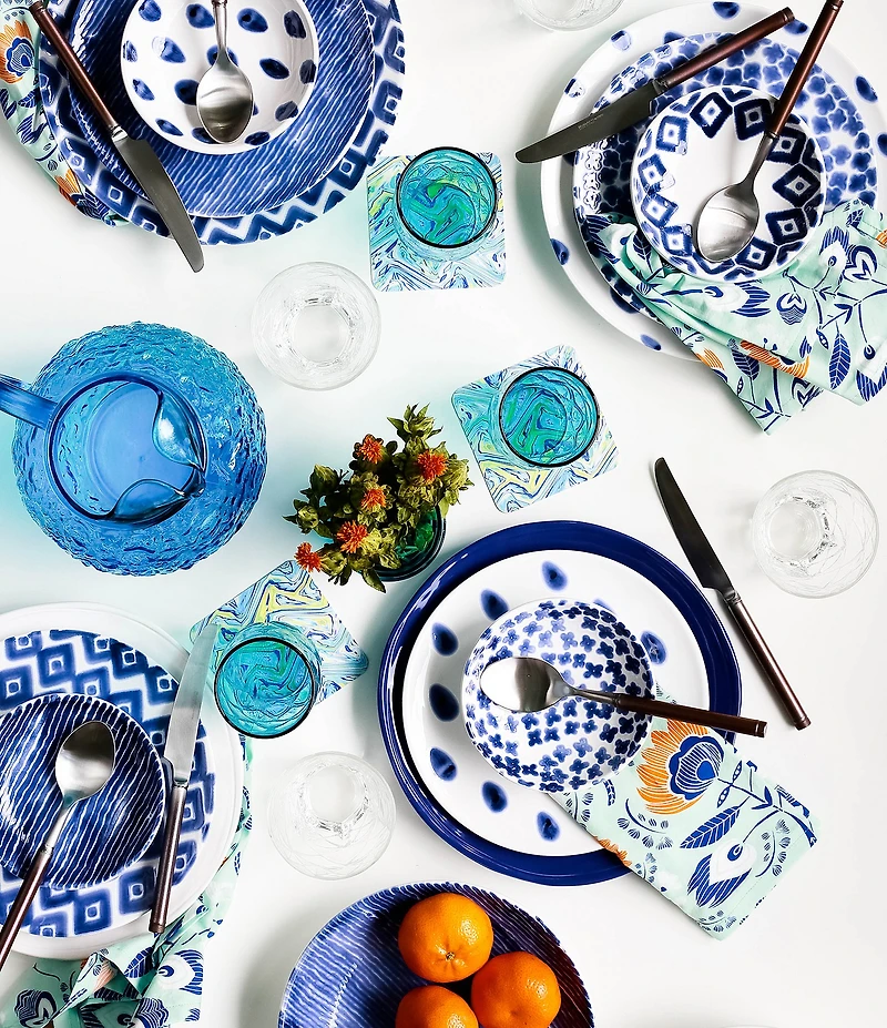 VIETRI Santorini Dot 3-Piece Place Setting
