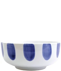 VIETRI Santorini Dot Large Footed Serving Bowl