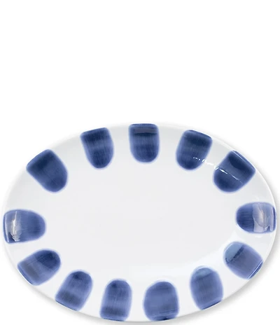 VIETRI Santorini Dot Small Oval Platter