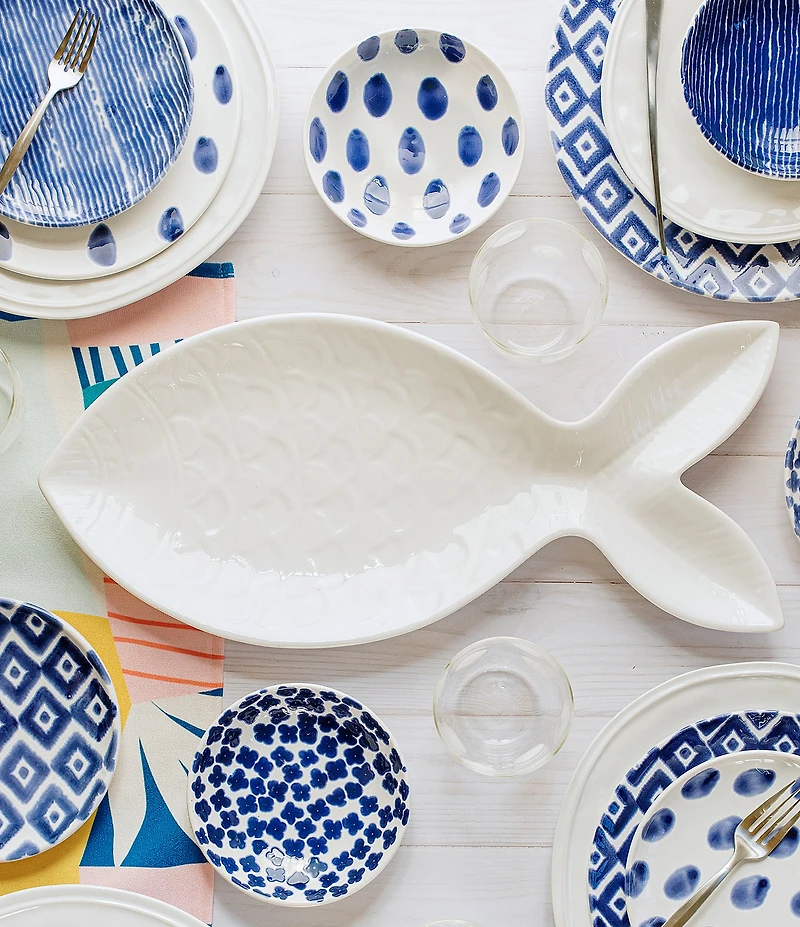 VIETRI Santorini Flower Condiment Bowl