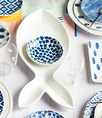 VIETRI Santorini Stripe Condiment Bowl