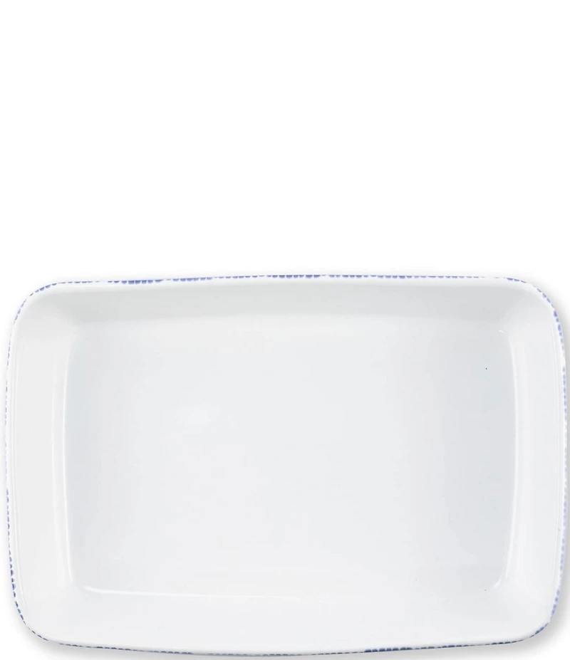 VIETRI Santorini Stripe Rectangular Baker