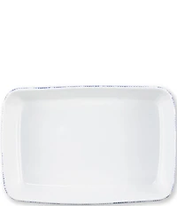 VIETRI Santorini Stripe Rectangular Baker