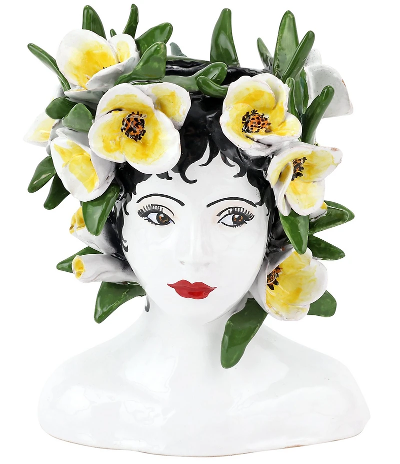VIETRI Sicilian Heads Petite Magnolia Head