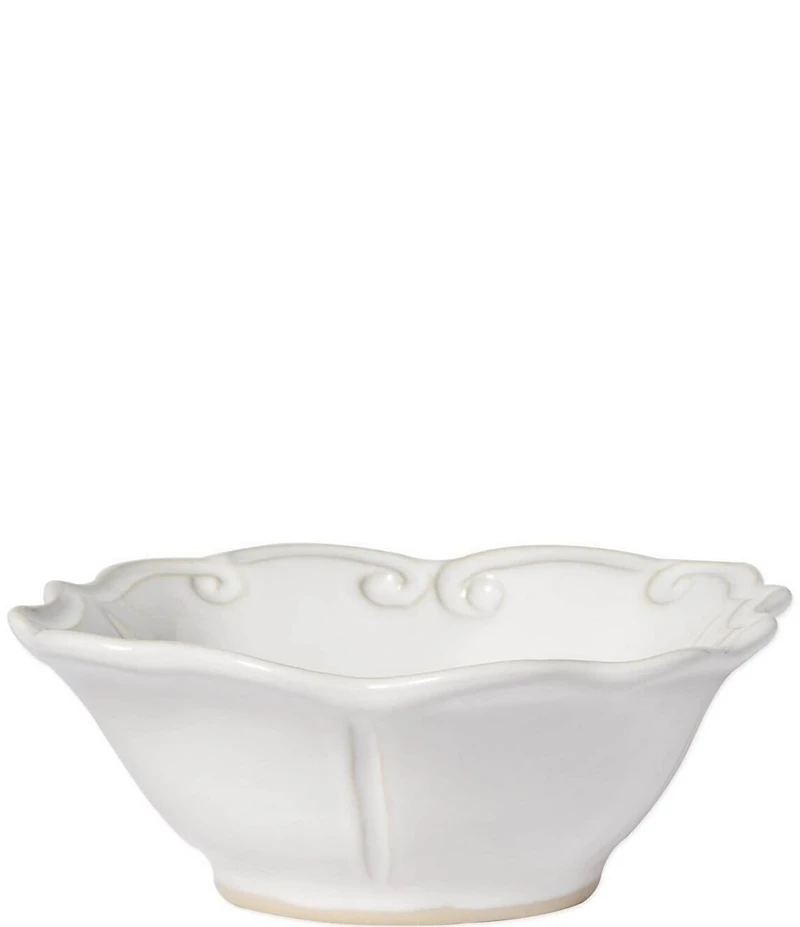 VIETRI Incanto Stone White Baroque Cereal Bowl