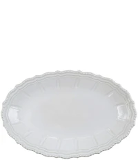 VIETRI Incanto Stone Baroque Large Oval Shallow Serving Bowl