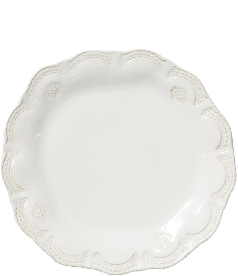 VIETRI Incanto Stone White Lace Dinner Plate