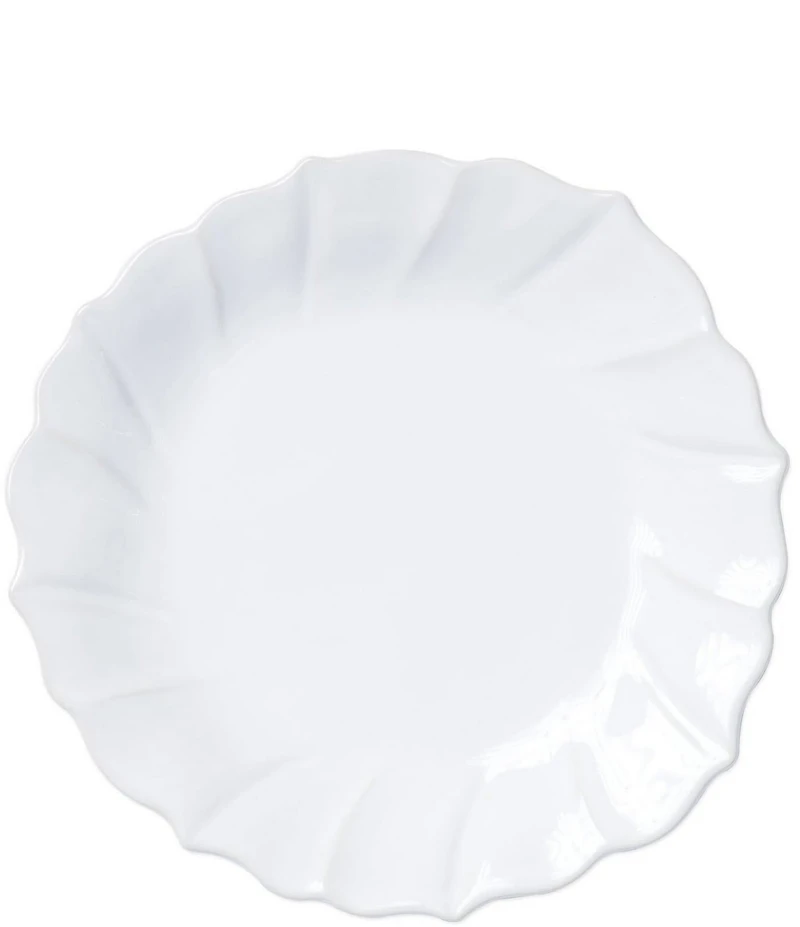 VIETRI Incanto Stone Ruffle Salad Plate