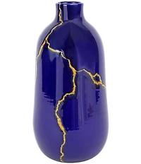VIETRI Storia Blue Collection Medium Vase