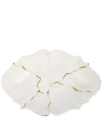 VIETRI Storia Collection Scalloped Large Oval Centerpiece