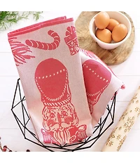 VIETRI Strofinaccio Nutcracker Dish Towels, Set of 2