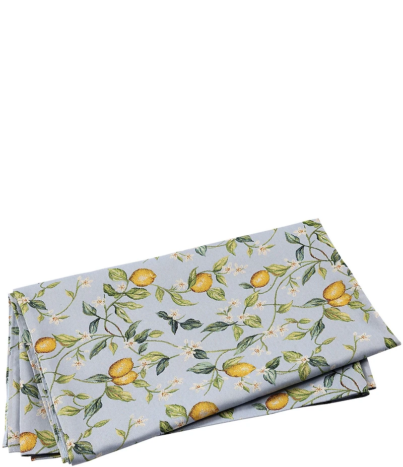 VIETRI Tavola Lemons with White Flower Tablecloth