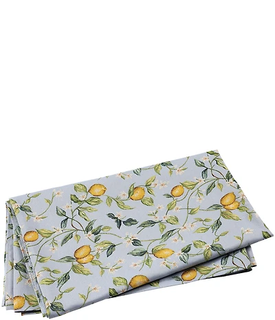 VIETRI Tavola Lemons with White Flower Tablecloth