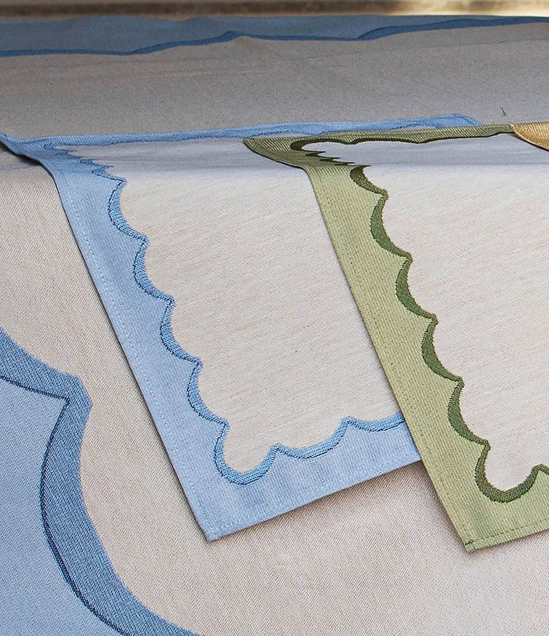 VIETRI Tavola Scalloped Placemats, Set of 4