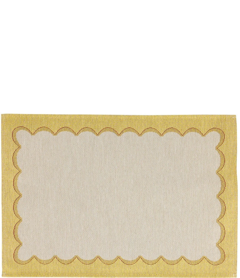 VIETRI Tavola Scalloped Placemats, Set of 4
