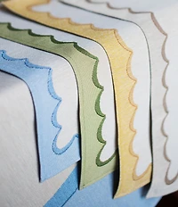 VIETRI Tavola Scalloped Placemats, Set of 4