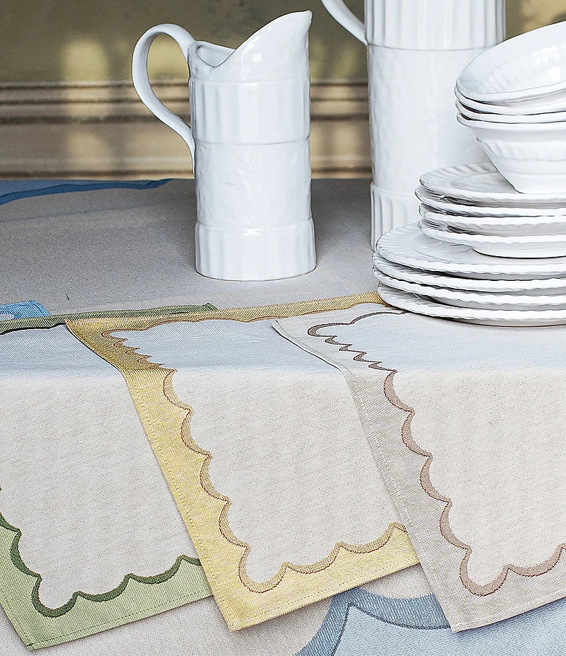 VIETRI Tavola Scalloped Placemats, Set of 4