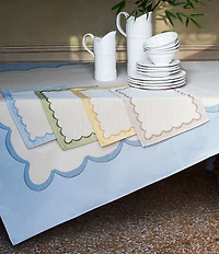 VIETRI Tavola Scalloped Tablecloth