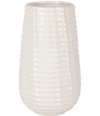 VIETRI Tessere Basketweave Tall Vase