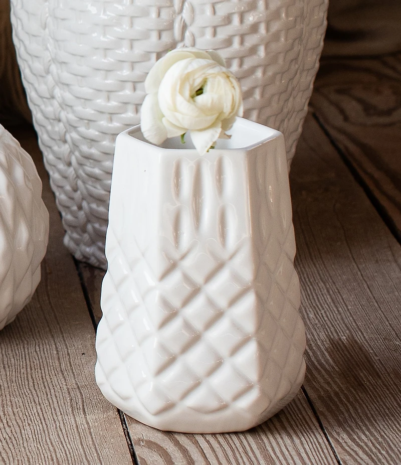 VIETRI Tessere Hexagonal Bud Vase
