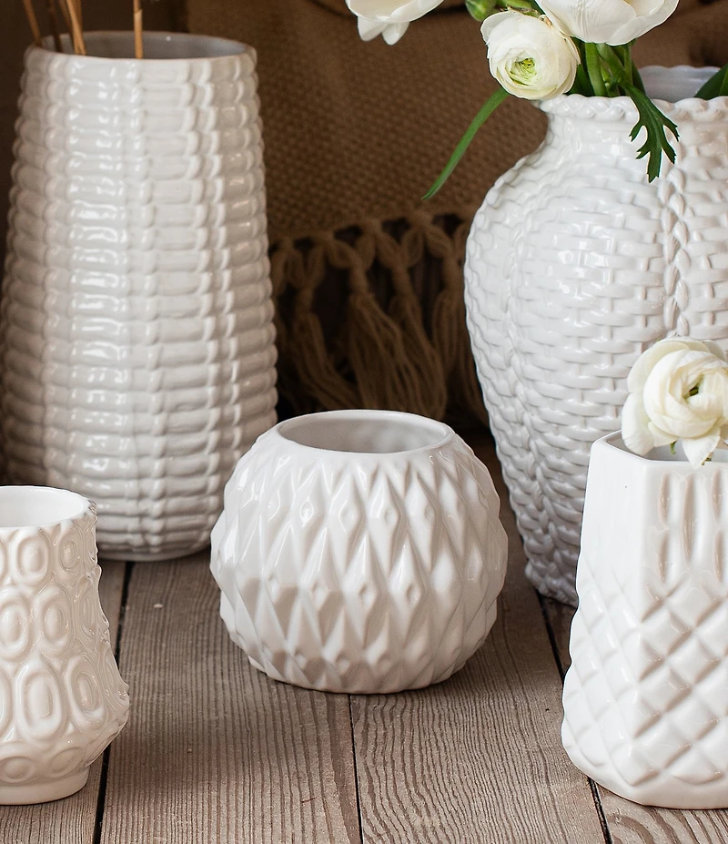 VIETRI Tessere Round Bud Vase