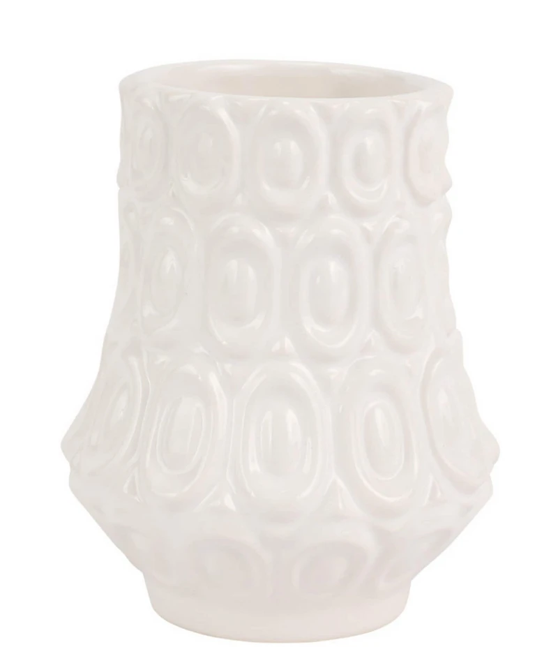 VIETRI Tessere Round Oval Bud Vase