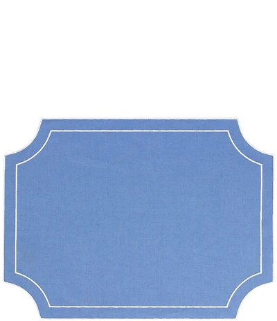 VIETRI Tessuti Rectangular Placemats with White Stitching - Set of 4
