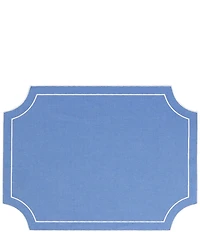 VIETRI Tessuti Rectangular Placemats with White Stitching - Set of 4