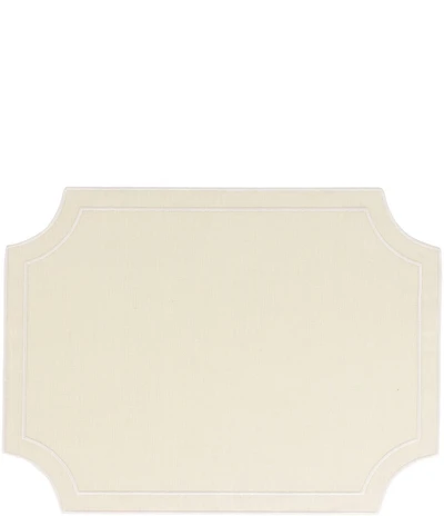 VIETRI Tessuti Rectangular Placemats with White Stitching, Set of 4