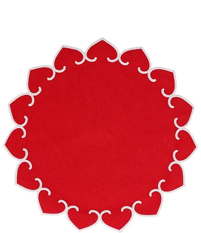 VIETRI Tessuti Round Placemats with Stitching