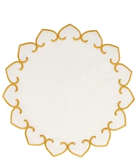 VIETRI Tessuti Round Placemats with Stitching, Set of 4