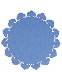 VIETRI Tessuti Round Placemats with Stitching, Set of 4