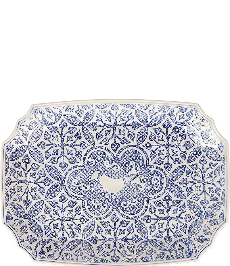 VIETRI Uccello Blu Rectangular Platter