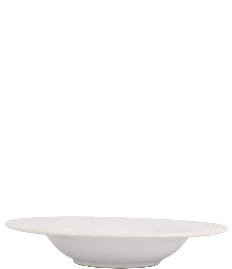 VIETRI viva by VIETRI Aria White Shallow Serving Bowl